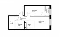 Продажа 2-комнатной квартиры, 52 м² в Алматы