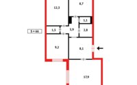 Продажа 3-комнатной квартиры, 66 м² в Караганде - фото 16