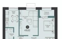 Продажа 2-комнатной квартиры, 50 м² в Астане