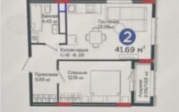 Продажа 2-комнатной квартиры, 40 м² в Астане