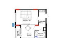 Продажа 2-комнатной квартиры, 41 м² в Караганде