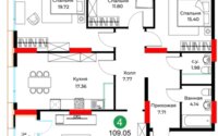 Продажа 4-комнатной квартиры, 111 м² в Астане - фото 2