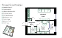Продажа 1-комнатной квартиры, 41 м² в Астане - фото 9