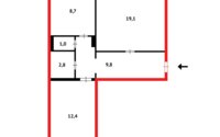 Продажа 2-комнатной квартиры, 54 м² в Караганде - фото 15