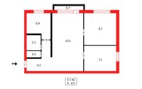 Продажа 3-комнатной квартиры, 47 м² в Абае - фото 7
