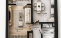 Продажа 1-комнатной квартиры, 37 м² в Астане