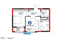 Продажа 2-комнатной квартиры, 47.49 м² в Астане - фото 5