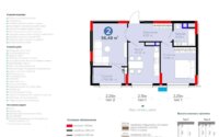 Продажа 2-комнатной квартиры, 56.48 м² в Астане