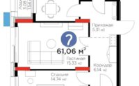 Продажа 2-комнатной квартиры, 61 м² в Астане - фото 6