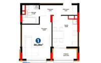 Продажа 1-комнатной квартиры, 38.3 м² в Астане