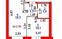 Продажа 1-комнатной квартиры, 38 м² в Астане