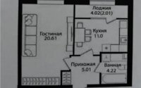 Продажа 2-комнатной квартиры, 41 м² в Астане