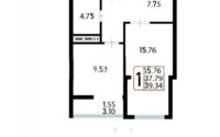 Продажа 1-комнатной квартиры, 40 м² в Астане