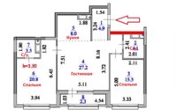 Продажа 3-комнатной квартиры, 86.3 м² в Астане - фото 2