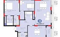 Продажа 3-комнатной квартиры, 112 м² в Астане