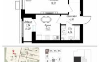 Продажа 1-комнатной квартиры, 40 м² в Астане