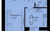 Продажа 1-комнатной квартиры, 39 м² в Астане