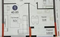 Продажа 1-комнатной квартиры, 40.85 м² в Астане - фото 3