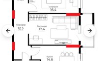 Продажа 2-комнатной квартиры, 66.2 м² в Астане - фото 6