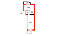 Продажа 2-комнатной квартиры, 40.1 м² в Астане - фото 7