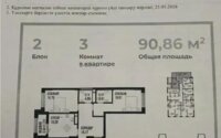 Продажа 3-комнатной квартиры, 90.86 м² в Астане - фото 3