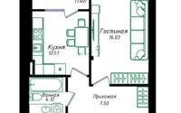Продажа 1-комнатной квартиры, 40 м² в Астане