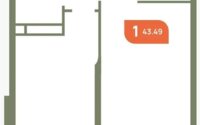 Продажа 1-комнатной квартиры, 43.5 м² в Алматы