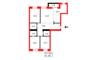 Продажа 4-комнатной квартиры, 115 м² в Караганде - фото 22
