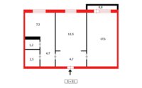 Продажа 2-комнатной квартиры, 50 м² в Темиртау - фото 11