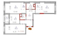 Продажа 3-комнатной квартиры, 89.7 м² в Астане - фото 4