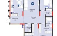 Продажа 4-комнатной квартиры, 130.97 м² в Астане