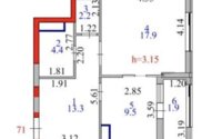 Продажа 2-комнатной квартиры, 50 м² в Астане